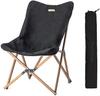 Naturehike Aluminum Camping Folding Wood Grain Adopts 600D Polyester Wood Grain Aluminum Suitable for Car Family Outdoor Garden Comes with Storage Bag