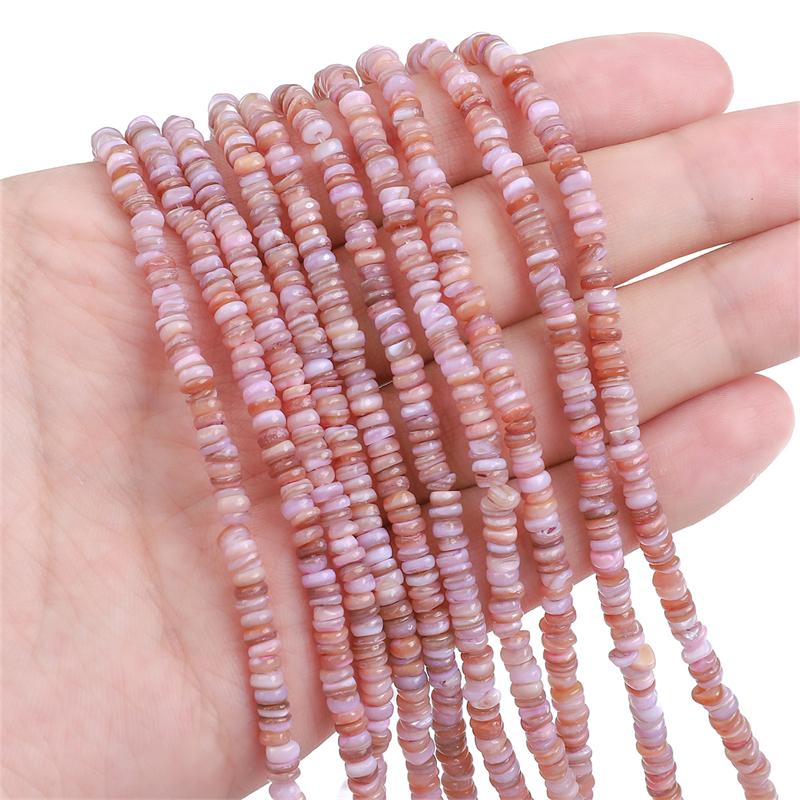 

200-230 шт. Натуральные ракушки, неправильной формы, мезопористые, круглые бусины-разделители для изготовления ожерелий, браслетов, серег и другой бижутерии своими руками 4mm 200-230Pcs лиловый