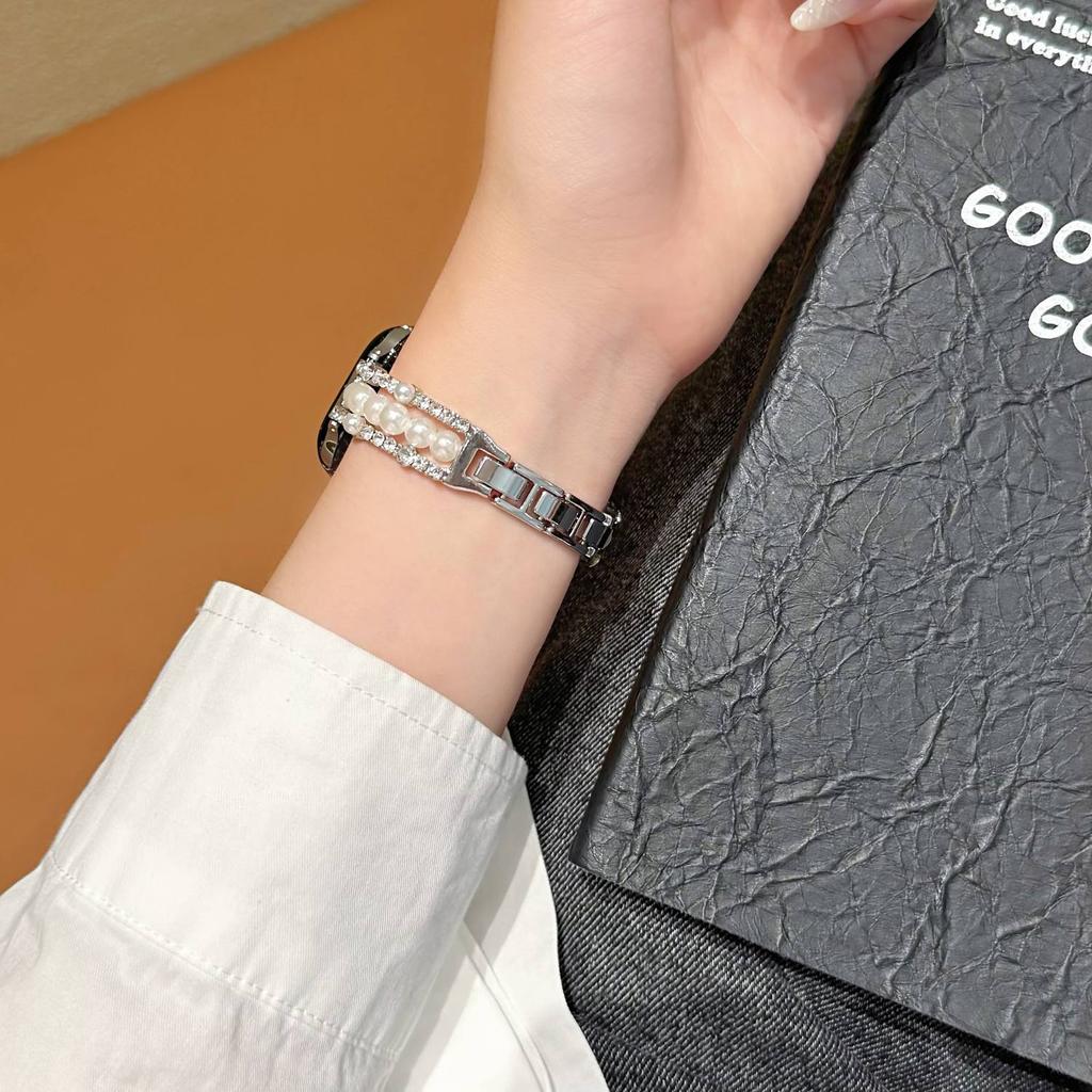 Bling metal Strap For Apple Watch band women 40mm 41mm 38mm 42mm 44mm 45mm 46mm starp