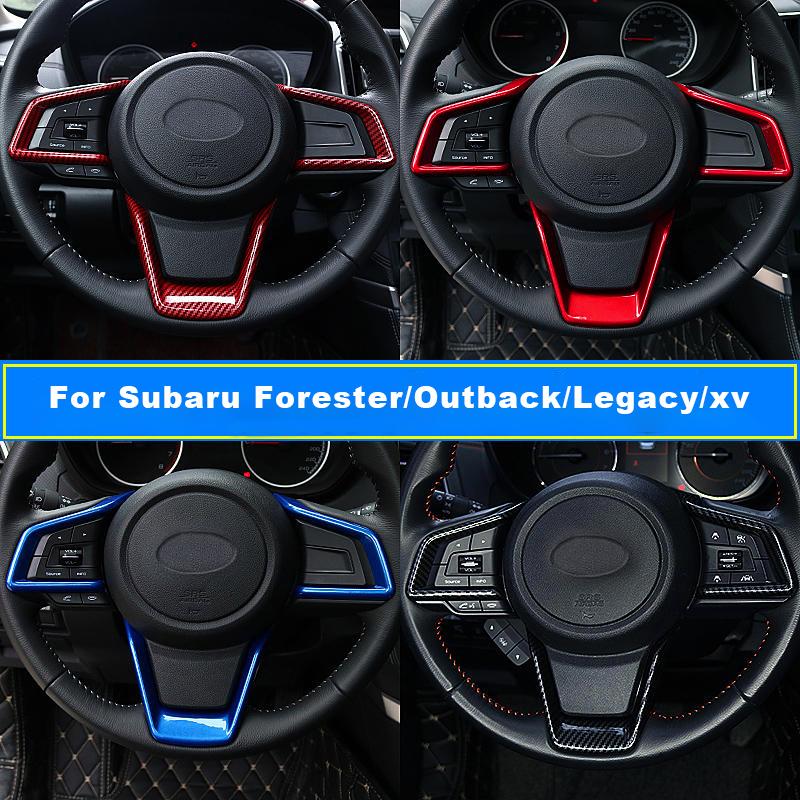 

Carbon Fiber Style Steering Wheel Cover For Subaru Outback XV Impreza Leagacy 2018-24 For Forester 2019 2020 2021 2022 2025 2024 For 18-23 XV