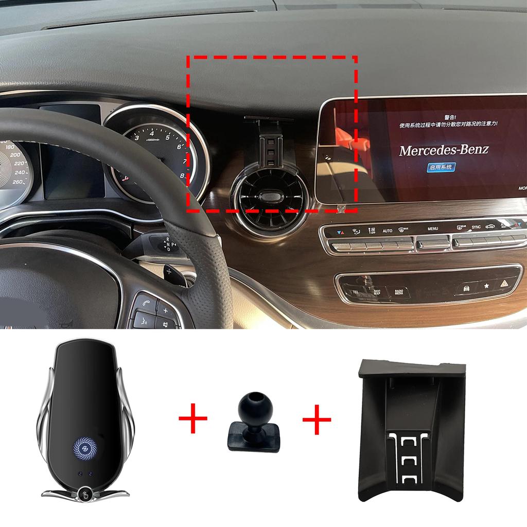 Car Mobile Phone Holder Accessories for Mercedes Benz V250 V260 W447 V Class 2016~ GPS Bracket Navigation Stand Auto
