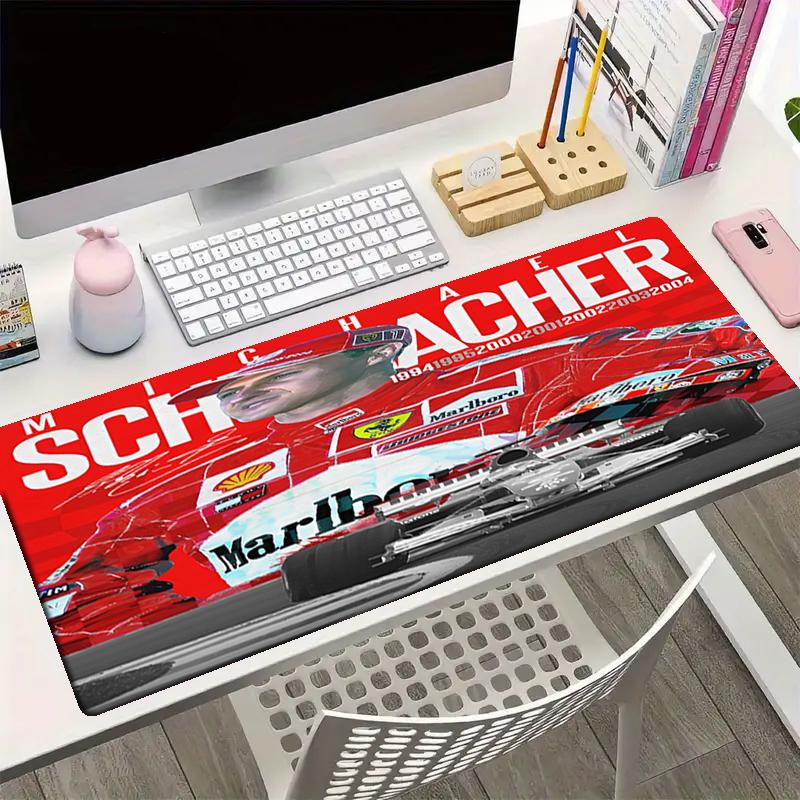 Michael Schumacher Theme Mouse Pad, Non Slip Rubber Base, Multifunctional Office & Home Decor, Perfect for Workspace Personalization.