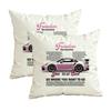 Smiling Face Pink Pillowcasezipper Design, Decorative Pillowcase, 45X45 Cm Pillowcase