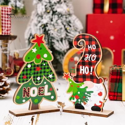 Christmas Gnome Ornament Durable Reusable Wooden Christmas Tree Ornament for Festive Holiday Decorations
