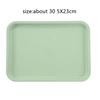 White Plastic Tray, Multi-function, Rectangular Storage Tray, Nordic Simple, Home, Kitchen, Supplies, Fruit, Dessert , 29*17cm