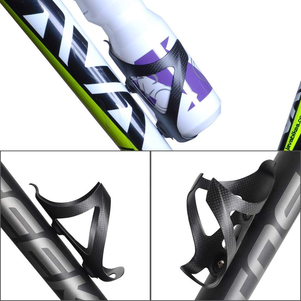 ThinkTop Carbon Fiber Bottle Cage for Flexible and Fits Most for Road and Mountain Bikes Ultra-Lightweight Bicycles, Bottles,