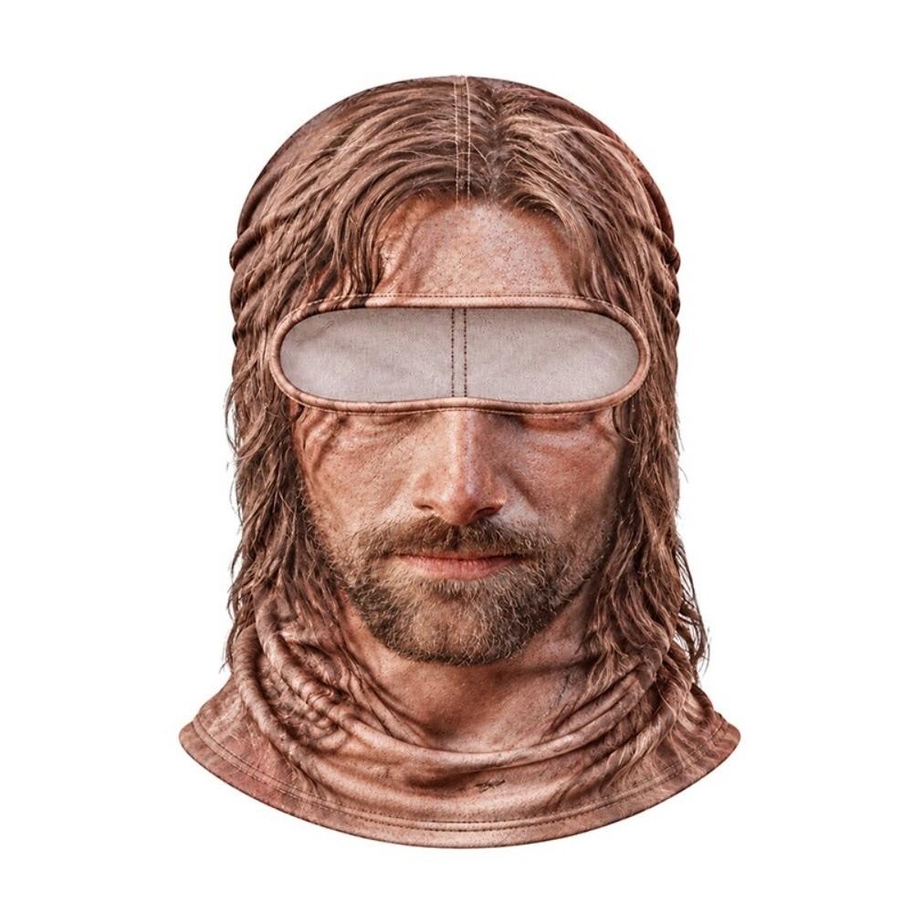 Windproof Balaclava Ski Mask 3D Printed Neck Gaiter Novelty Face Cover Skiing