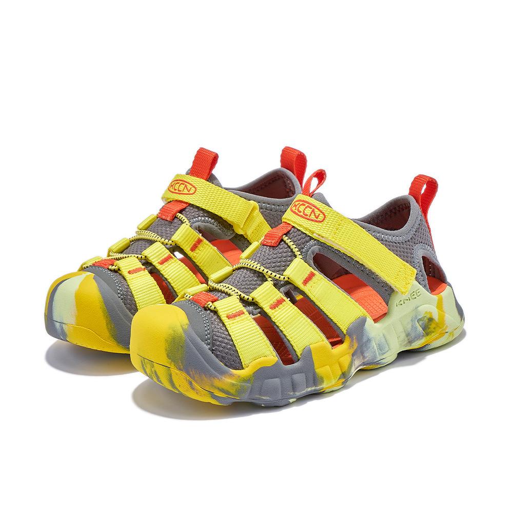 Kids Colorful Closed Toe Sandals Summer Outdoor Beach Shoes Non-Slip Hiking Wading Sandals for Boys Girls