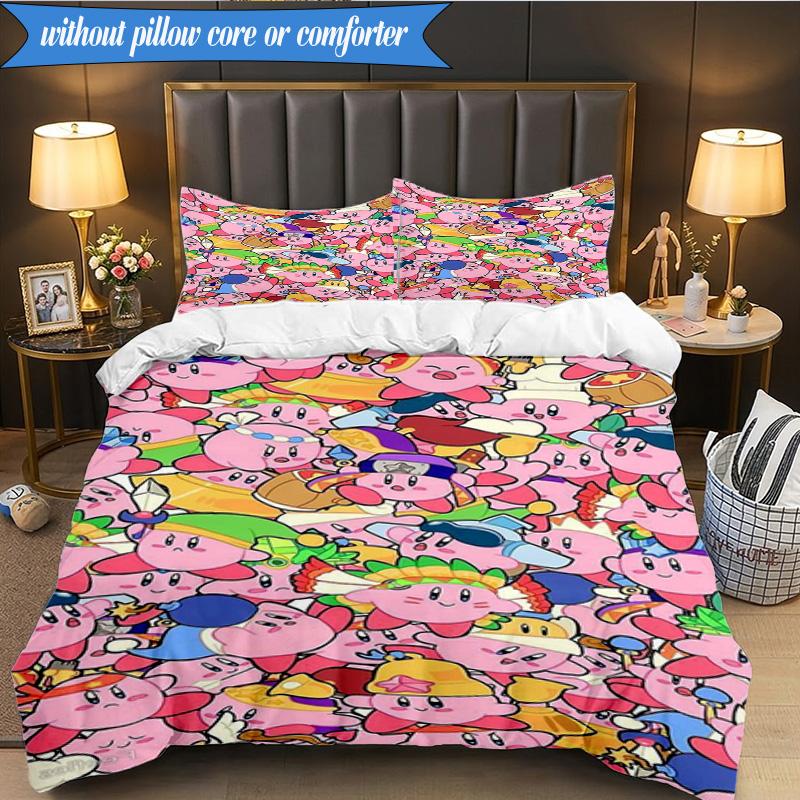 Cute Pika Adventure 3pcs K-pop Music Group Bedding set,Ideal for Bedroom, Dormitory,Including Duvet Cover And 2pcs Pillowcases,Fan Gifts
