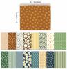 Soimoi 16 Pc Fat Quarter Bundle-  Honeybee Floral  Print 18"x 22"  DIY Patchwork-  100   Cotton  Pre-Cut Quilting Fabric