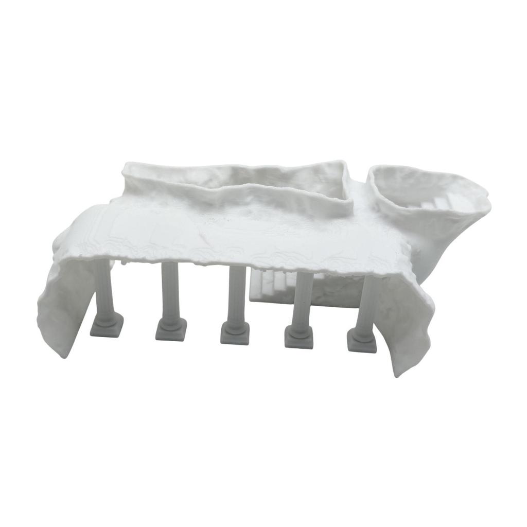 Aquarium Cave Ornament Plastic Roman Column Hideout Decor for Shrimp Cichlid Mini Aquariums