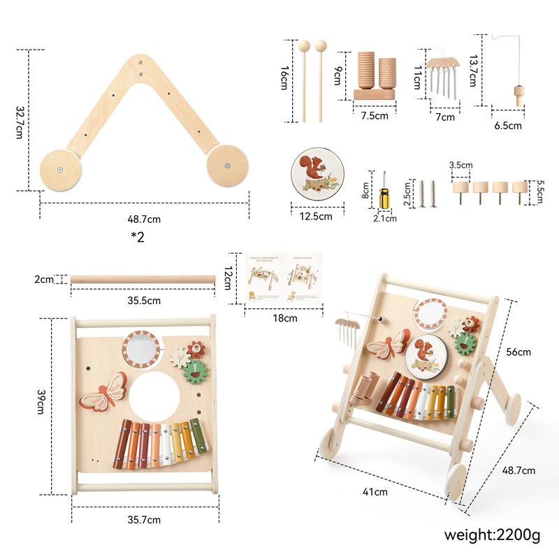 Large Musical Xylophone Table and Walker Toy for Child Development