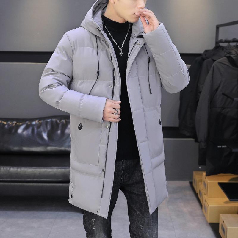 Hooded Cotton Jacket for Men, Medium To Long Length, Thick and Warm Jacket, Long Cotton Jacket, Cold Proof Winter Coat, Cotton J