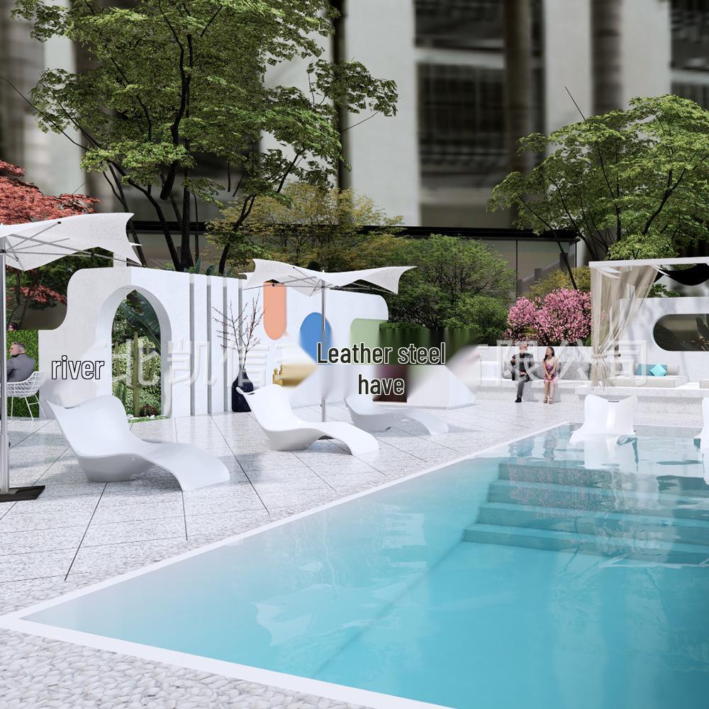 Fiberglass Leisure Lounger for Pool & Garden