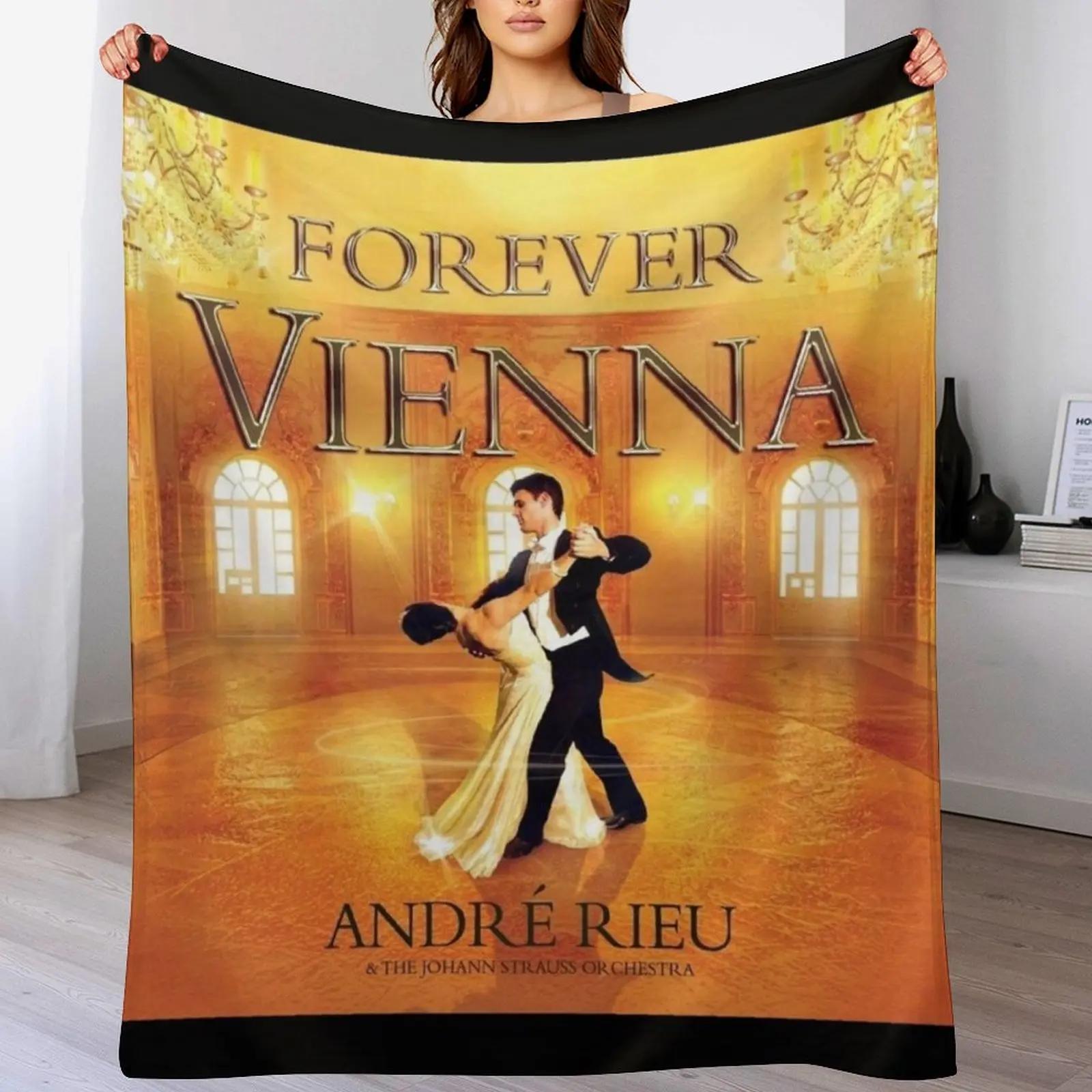 Creative Homewares Unisex White Andre Rieu Forever Vienna Throw Blanket Warm Napping Blanket For Office Couch Bed