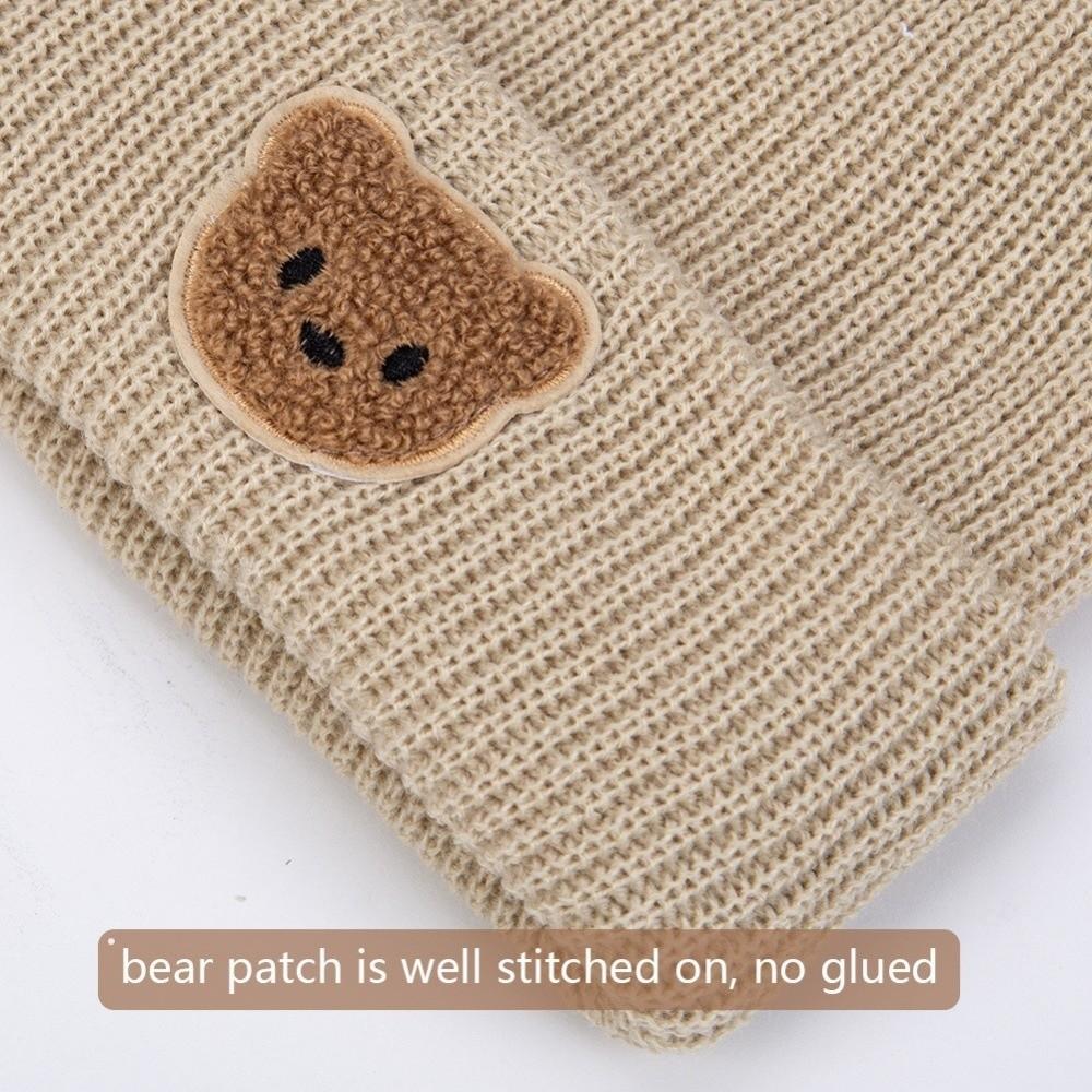 Warm Beanie Cap Cute Cartoon Pullover Cap New Knitted Hat  Winter