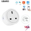 UK Graffiti Smart Socket 16A: WiFi Remote Control, Metering, Timer, Alexa Voice Compatible