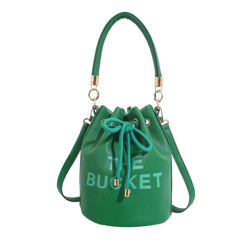 Women's Retro Fashion Bucket Bag - Single Shoulder & Crossbody Handbag
