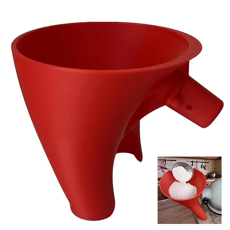 Flour Funnel for Kitchen Aid Mixer, 2026 New Anti-Spill Food Grade Attachment, Easy To Add Ingredients Without Mess, Durable Dishwasher