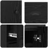 Highboard Black Oak Effect 70 x 35.5 x 67.5 cm