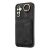 For Samsung Galaxy A25 (5G) Ring Bracket Card Holder Slots Cover Phone Case