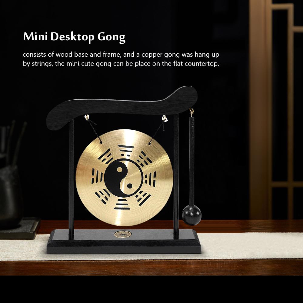 Desktop Gong Table Wind Chime Percussion Instruments with Mallet for Home Decor Housewarming Gift - Twelve Chinese Zodiac