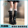 Retro Pointed Babes Style Versatile and Thin Thick Heel Martin Boots Women's Autumn New Black Stacked Pants Tube Boots