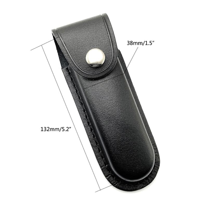 Tragbare Klappmesser Aufbewahrungsscheiden Taschen mit Gürtelschlaufe Lederholster Gürteltasche Messerhalter Langlebig