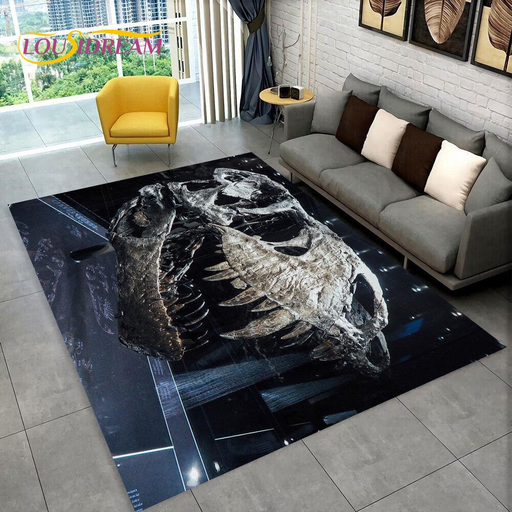 Animal Dinosaur Fossil Series 3D Area Rug,Carpet Rug for Home Living Room Bedroom Sofa Doormat Kitchen Decor,Non-slip Floor Mat