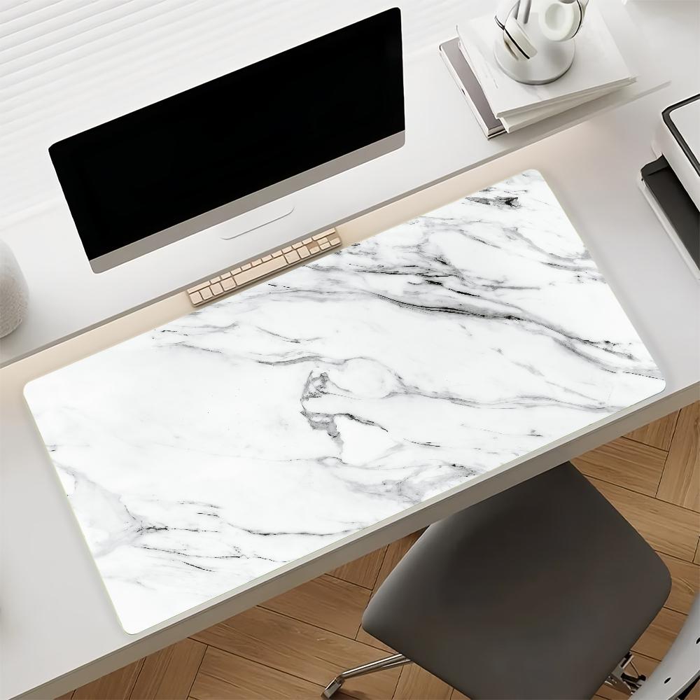 Art Marble Mouse Pad Non-slip Rubber Gamer Balance Computer Mat Decoracion Deskmat Laptop Office Large