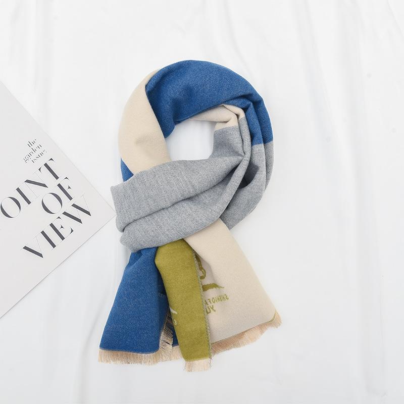 Children's Scarf Winter Scarf Children's Neck Scarf Printed Girl Baby Warm Baby Neck Sleeve