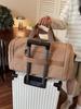 Color-Block Large-Capacity Travel Shoulder Bag with Wet/Dry Separation - Ideal for Short Trips and Sports