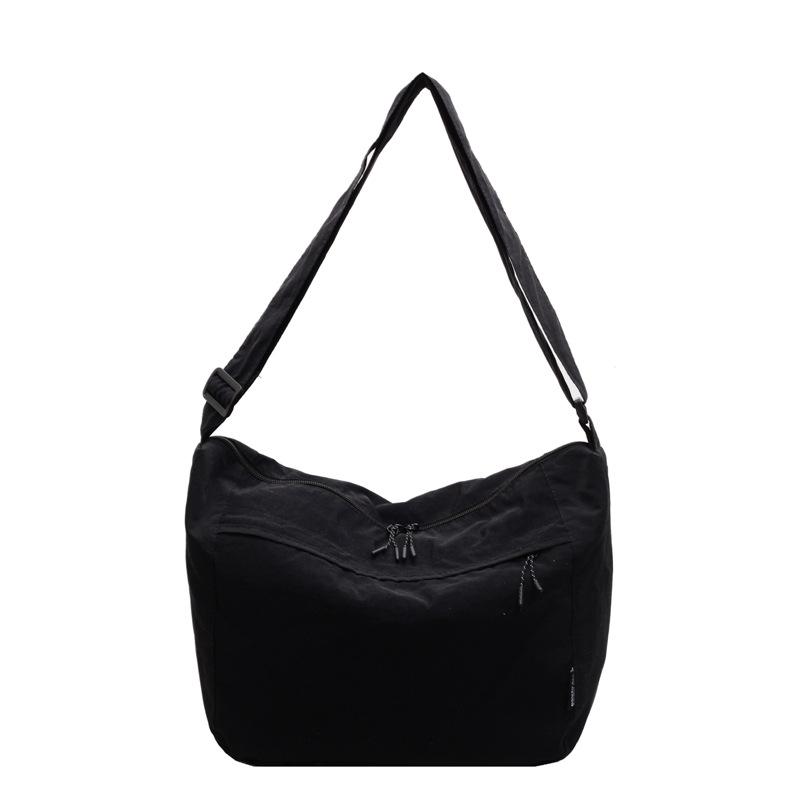 Japanese Retro Style Crossbody Bag - Casual Single Shoulder Dumpling Design чёрный
