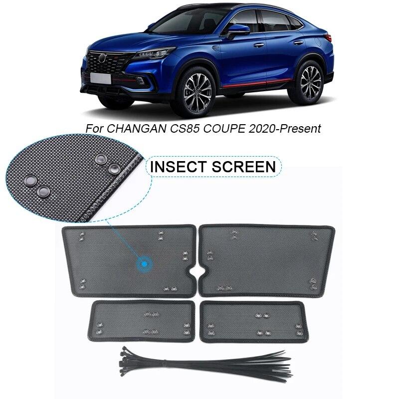 4 Pezzi Copertura Protettiva Antinsetto per Presa d'Aria Auto Rete Inseribile Airin Filtro Griglia Racing per Presa d'Aria per CHANGAN CS85 COUPE 2020-2025