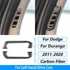 For Dodge Durango 2011-2020 Carbon Fiber Center Console Gear Shift Air Outlet AC CD Window Lift Trim Set Car Accessories Sticker