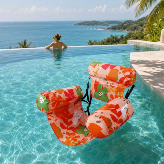 Inflatable Pool Floats for Adult, Thicken PVC Floating Lounge Chair, Blow Up Pool Noodles for Swimming Pool, Lake, Beach Summer Party