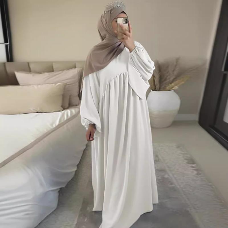 Rochie de seară pentru femei Burqa Patchwork Mânecă lungă Largă Rochie largă