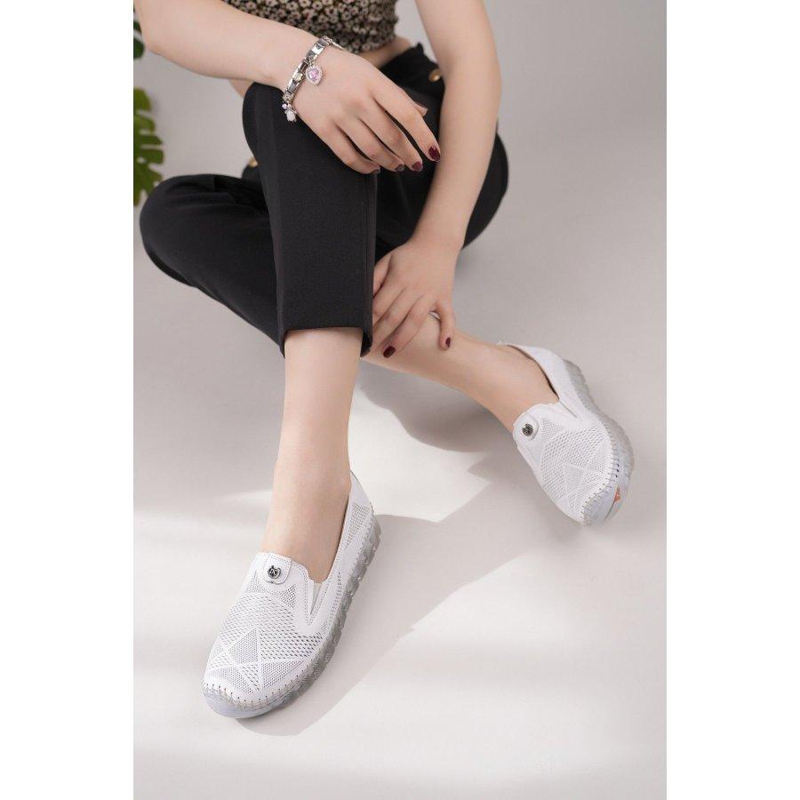 Women's Genuine Leather Casual Slip-On Comfortable Shoes