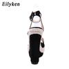 Fashion Eilyken Fashion Peep Toe Narrow Band Women Sandals Summer Ankle Buckle Strap Platform Wedges High Heels 15CM Sandals