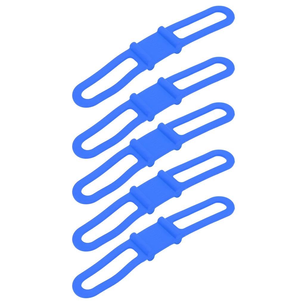 DUUTI 5 Stück Fahrrad Silikonband Radfahren Taschenlampe Lenkerhalterung Halter Mehrzweck Fahrradgurte