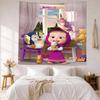 Masha Bear Wall Decor Tapestry Art For Pet Memorial Birthdaywedding Party Backdrop Family Gift