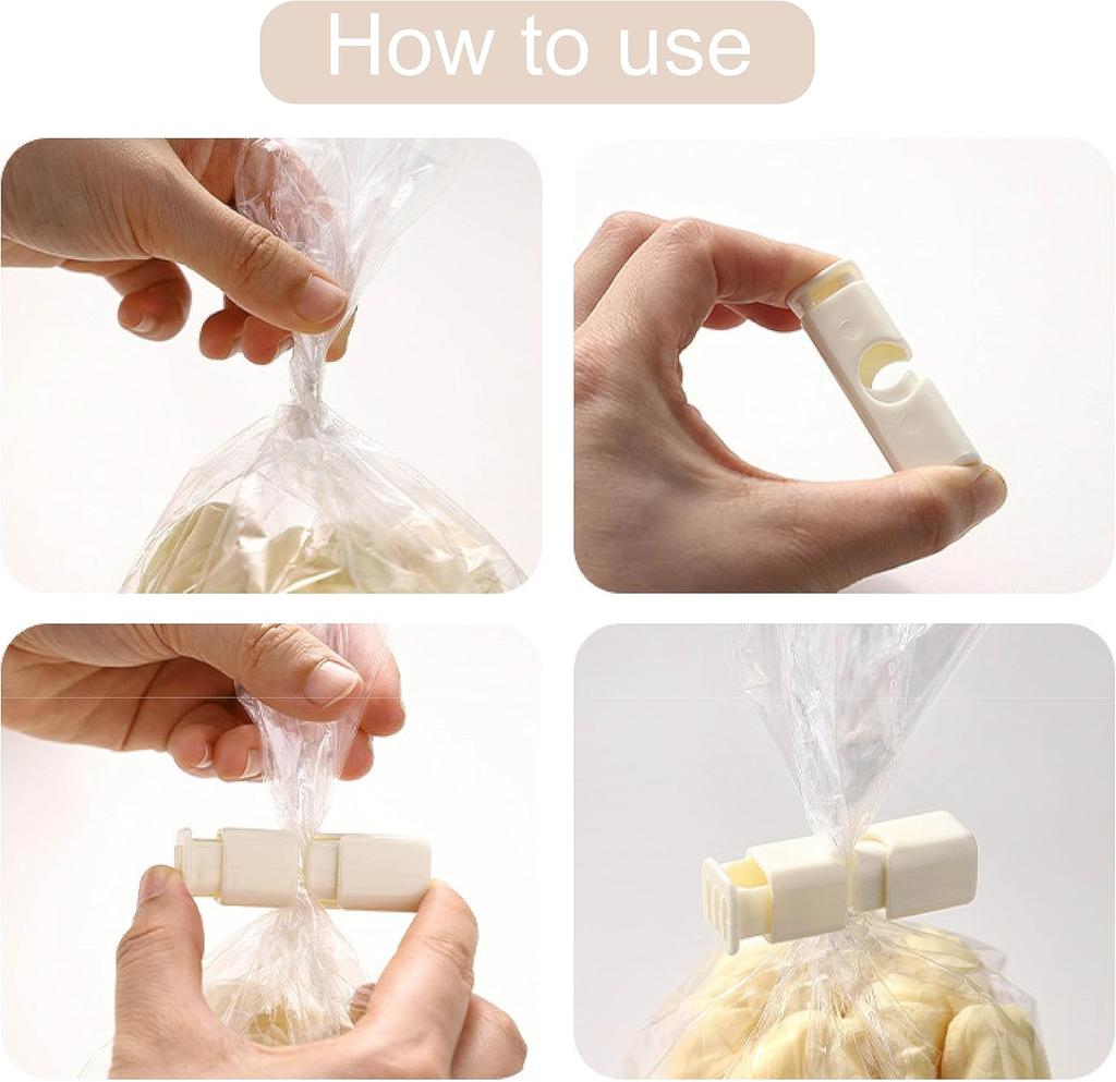 Squeeze Bread Bag Clips Reusable Fresh Food Seal Plastic Clip Snack Bag Seal Spring Clip Home Kitchen Storage Organization new