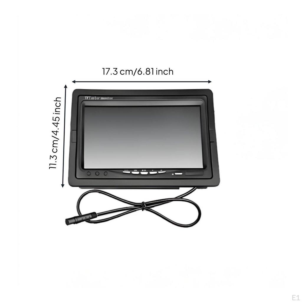 12V 24V AHD Security Display Image system/NTSC Compatible 7 Inch Truck Backup Wide Viewing