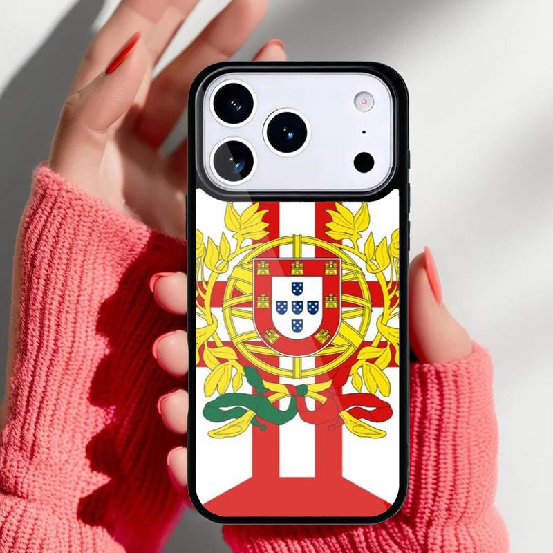 Portugal National Flag Phone Case for iPhone 17 Air 16e 15 14 13 Pro Max Back Cover for 12 11 Pro Coque
