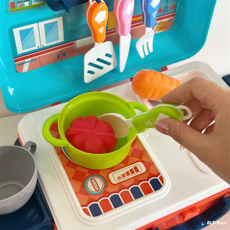 Kids Role Playing Pretend Play Simulation Educational Suitcase Toy For Children