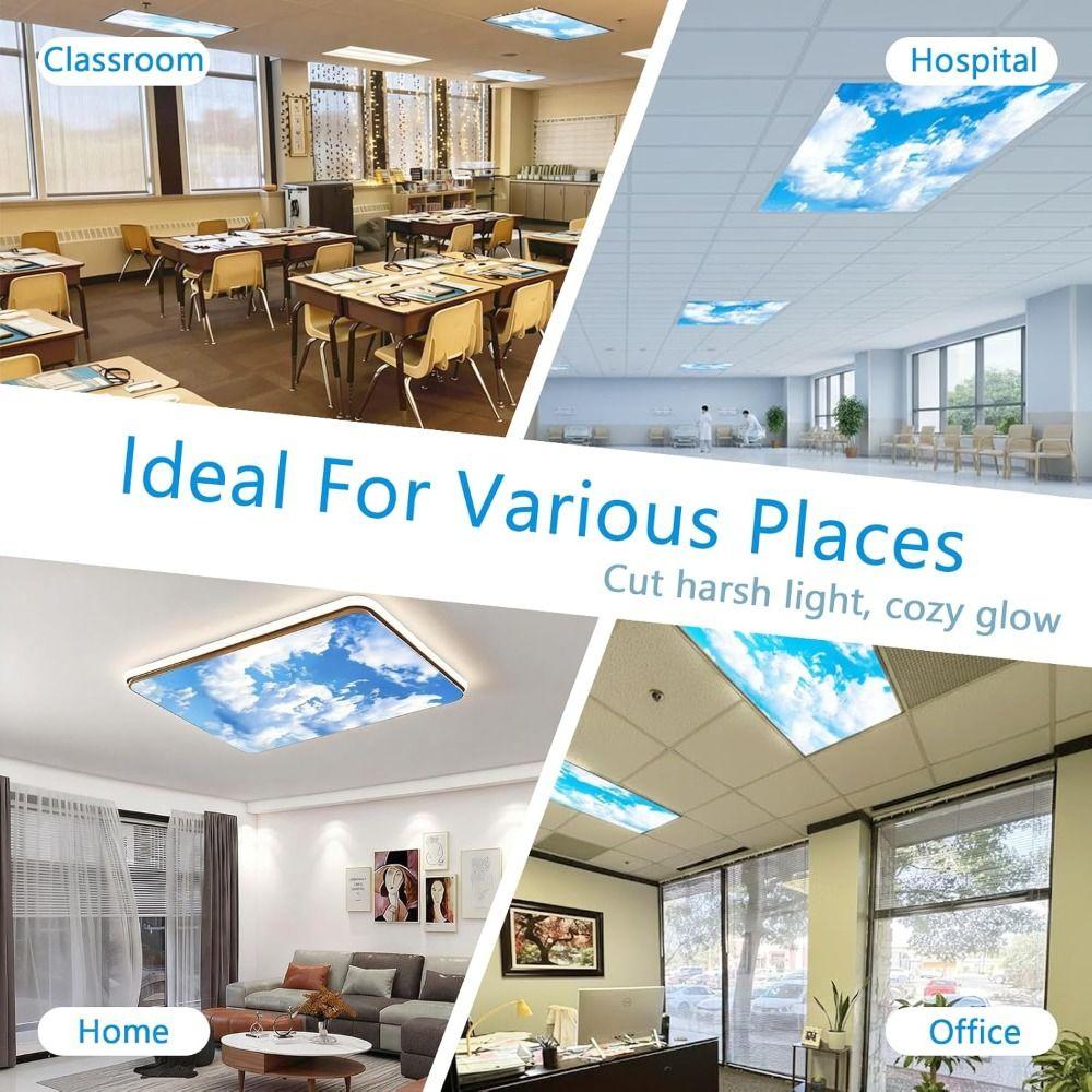 Anti-glare Fluorescent Light Covers 15 Styles Magnetic Light Filters Fabric Lampshade Home