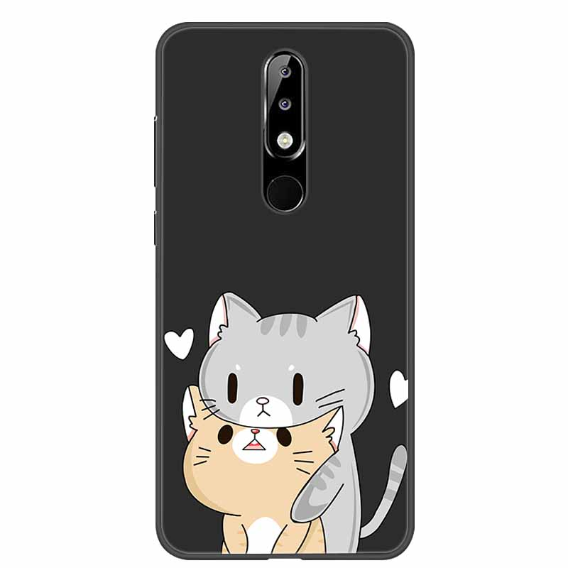 Per Nokia 6.1 Plus Custodia Adorabile Morbido Silicone Cartone Animato Gatto TPU Custodie per Telefono per Nokia X6 Copertura 6.1Plus Carina Coque per NokiaX6 Guscio