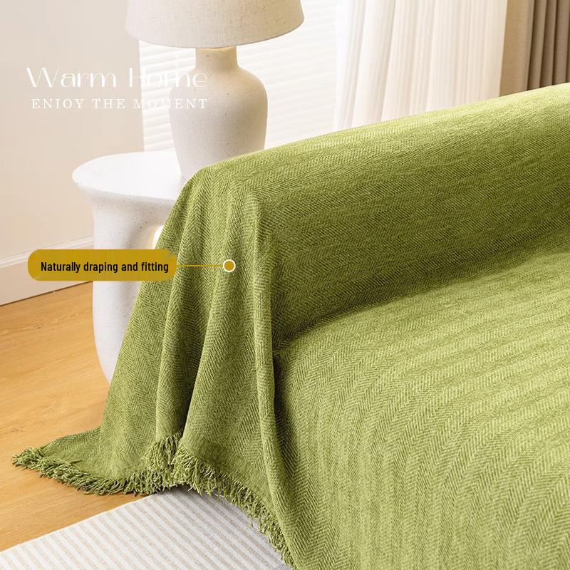 Herringbone Sofa Throw: 2023 All-Season Universal High-End Full Cover Blanket