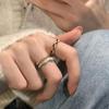 Vintage Enamel Oil Open Gold Rings Checkerboard Finger Ring  Accessories Jewelry Gift