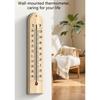 Wall Mountable Wooden Temperature Gauge Accurate -40℃ To 50℃ with Safe Kerosene Solution Large Display Area for Easy Installation